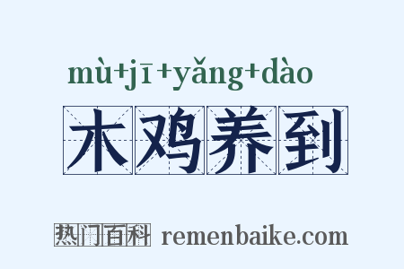 木鸡养到是什么意思的图片